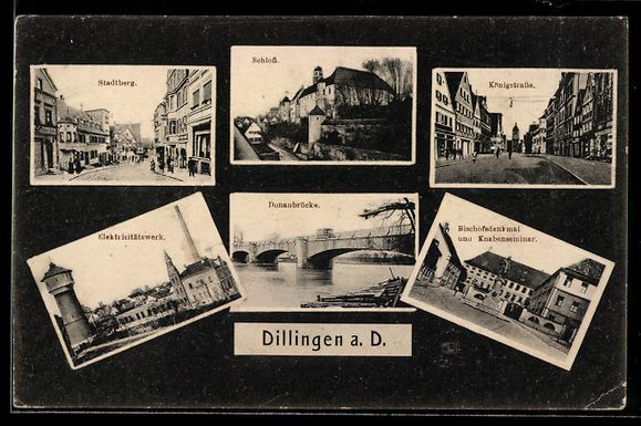 Cartoline postali: Grusskarten-AK Dillingen a. D., Stadtber – Usato da Berlin venduto da bartko-reher