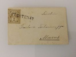 Wigr.30, 2Rp., Zunr. 58A, Damenbrief von Fürstenau - Almens