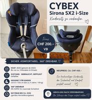 Cybex Sirona SX2 i-Size Kindersitz gebraucht
