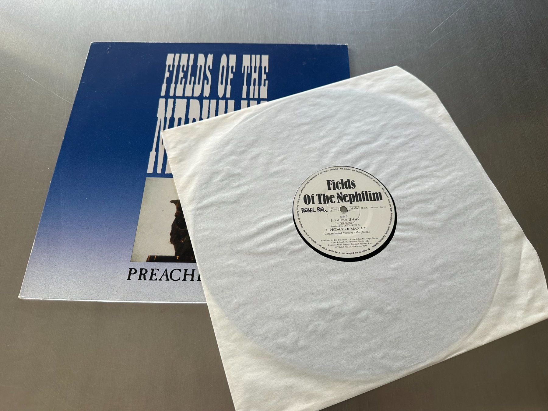 Dischi in vinile: FIELDS OF THE NEPHILIM 12 PREACHER MAN – Usato da Sion venduto da jaipur1401 2