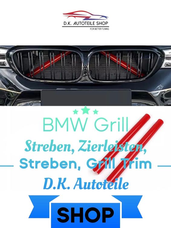 BMW Grill Streben, Zierleisten, Nieren Streben, Grill Trim