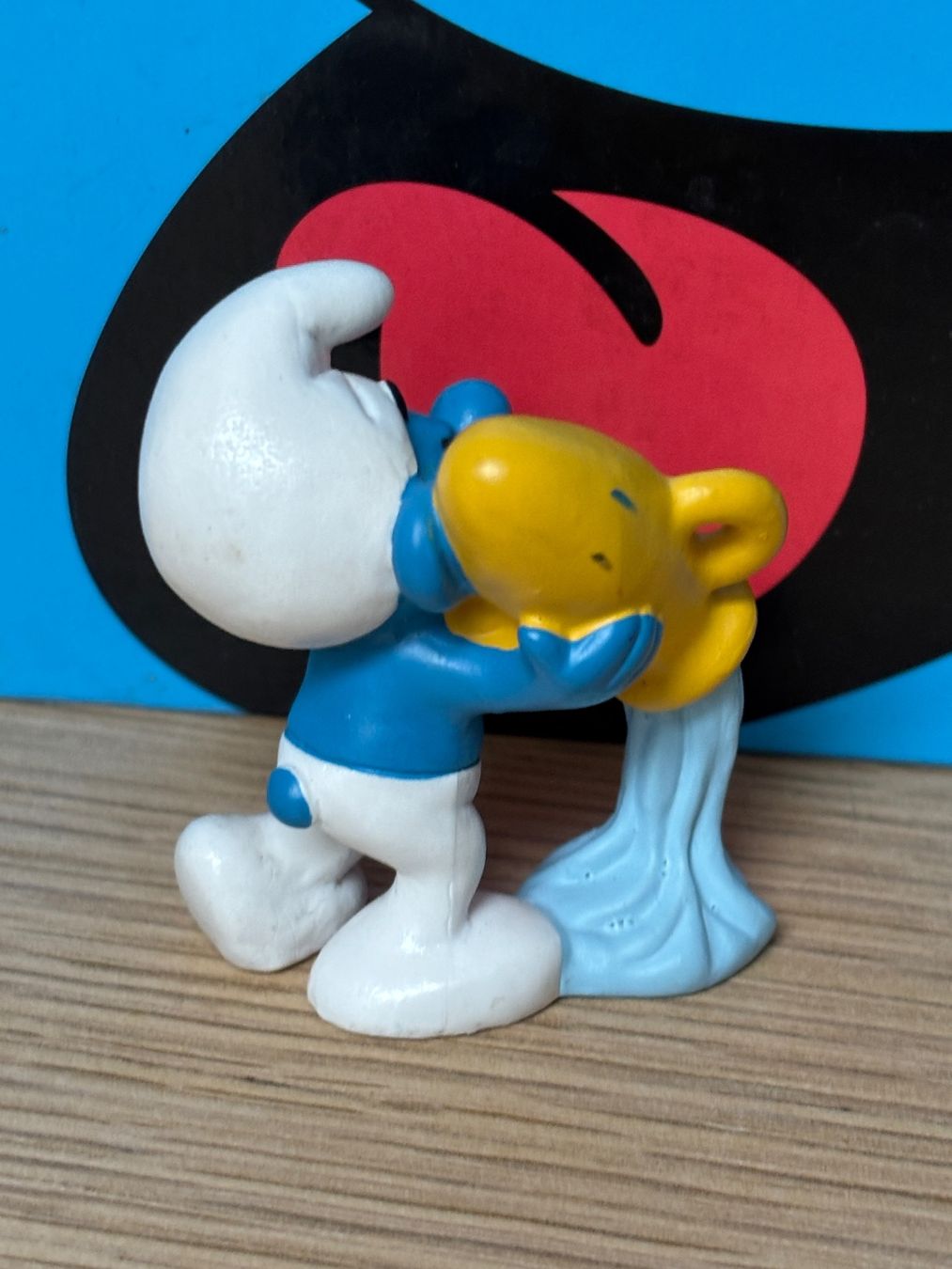 Schleich Statuette: Schlumpf, Sternzeichen Wassermann – Usato da Lyss venduto da Duckszone 1