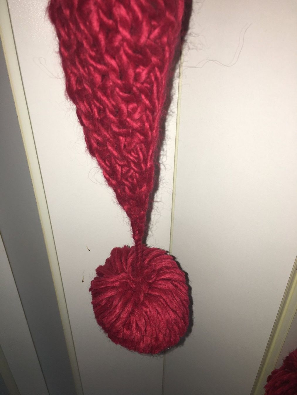 Foulard & Sciarpe: Strickschal, rot, m. Bommeln – Usato da Arni AG venduto da Mimo007 3
