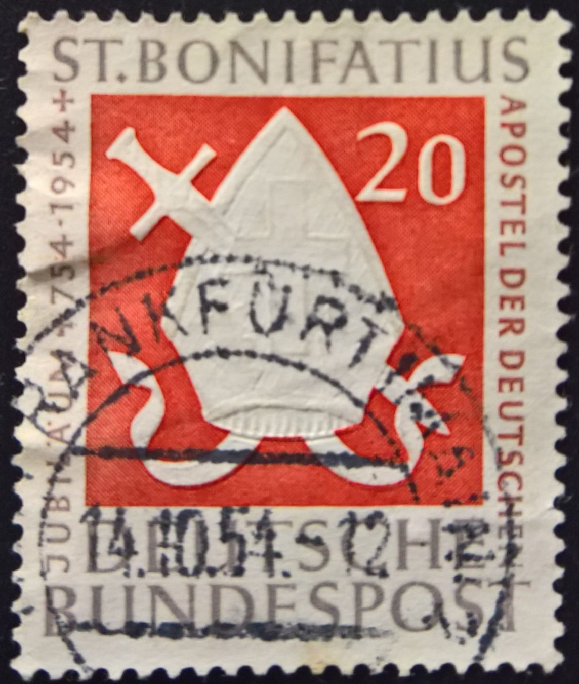 Tutti i francobolli: Deutsche Bundespost 1954 Briefmarke gestempelt – Usato da Lohn-Ammannsegg venduto da konstrwu