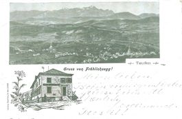 Teufen AR Gasthaus Fröhlichsegg 2 Bild AK 1903 Balkenstempel
