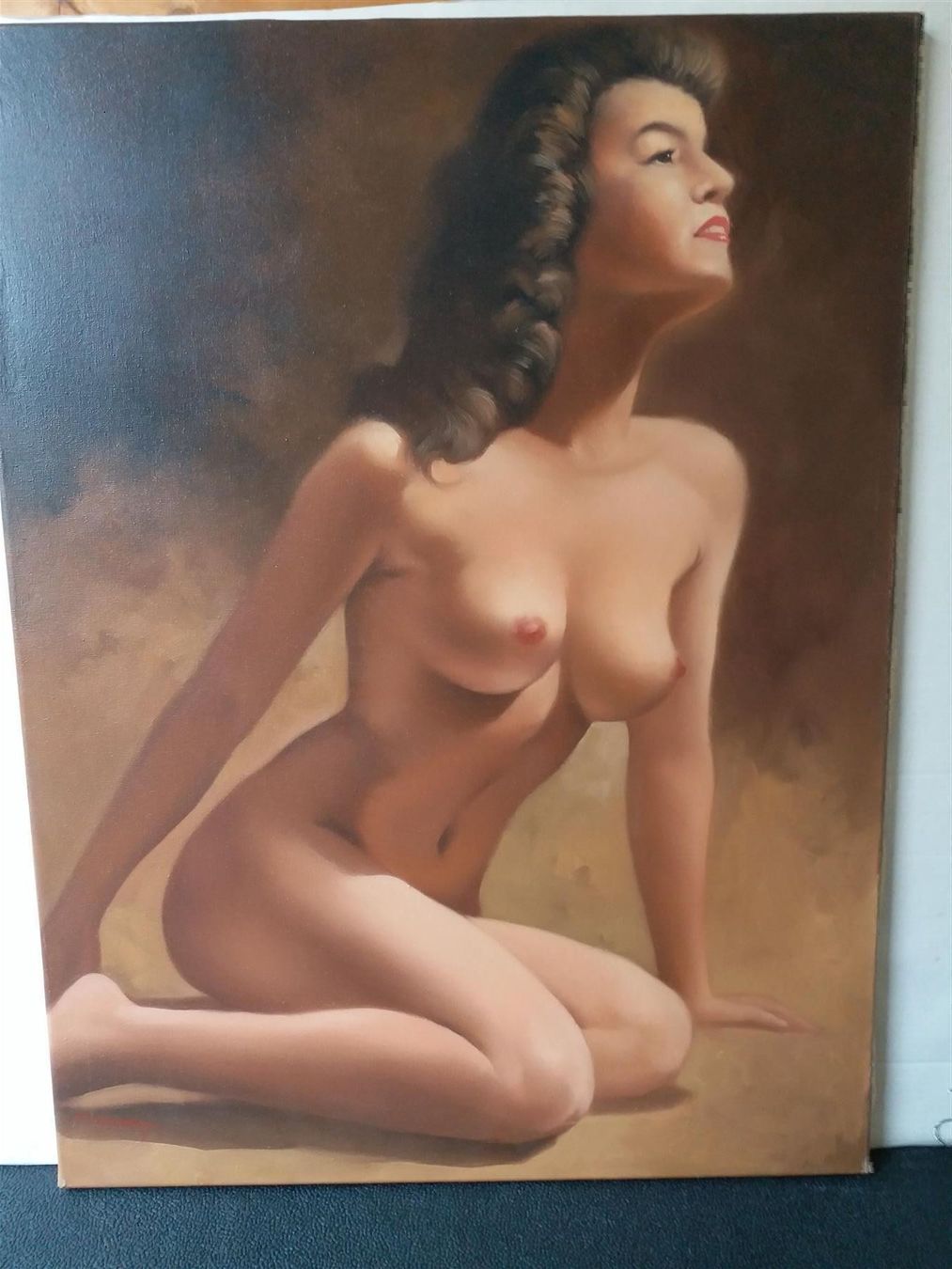 Dipinti: Suchard "Akt-Studie" Gemälde Original – Usato da Zürich venduto da Galerie-Kunst