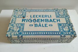 Vintage Leckerli Riggenbach Dose aus Basel, Rarität!