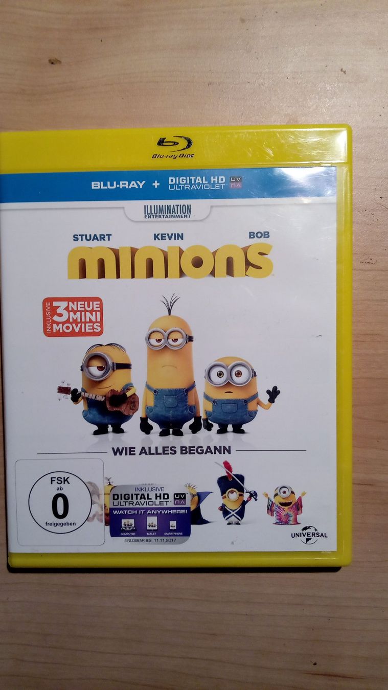 Tutti i DVDs: Blu-ray Minions     DE FR EN – Usato da Porrentruy venduto da tupatup