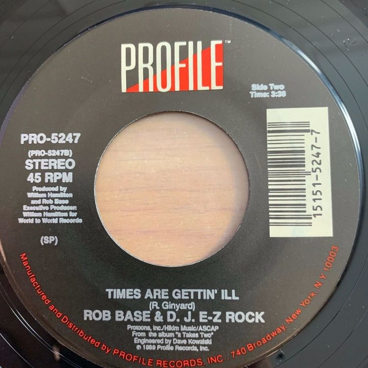 Rob Base & D.J. E-Z Rock - Joy And Pain / 1. US-Press. 1989 (Gebraucht ...