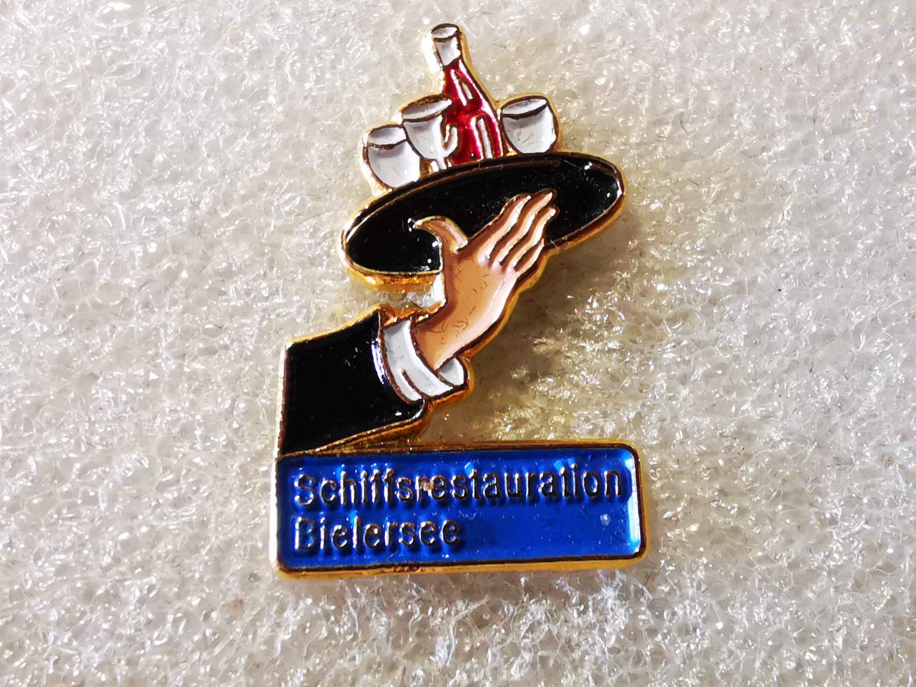 Placchette & Badge: Ansteckpin 160: Schiffrestauration Bielersee – Usato da Oppligen venduto da Pin-Fall-Shop