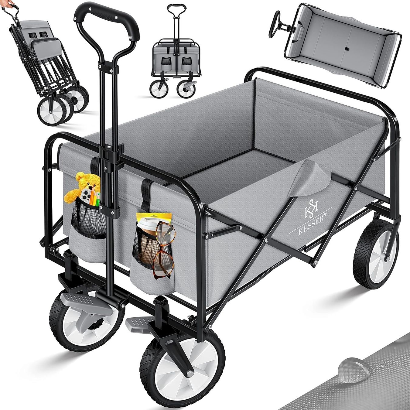 Altro in Utensili da giardino: KESSER Bollerwagen Faltbar Grau – Nuovo e nell'imballaggio originale da Bottighofen venduto da zaap