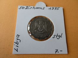 Libyen 1975, 50 Dirhams    stgl