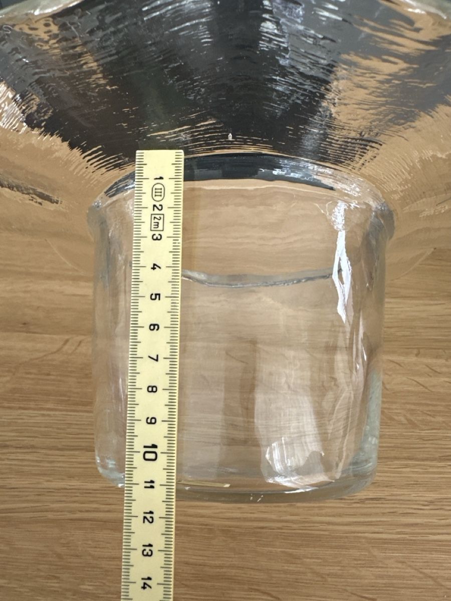 Glasi Hergiswil Bicchieri: Glasi Hergiswil Wellenrand Topf /Vase – Usato da Münsingen venduto da FiNiMu 4