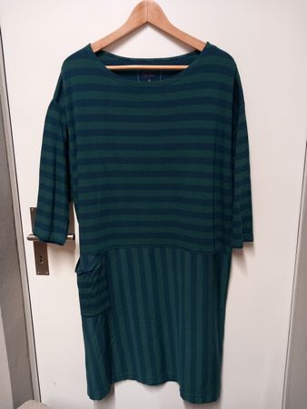 Gudrun Sjöden Jerseykleid Gr.M Bio-Baumwolle, gestreift
