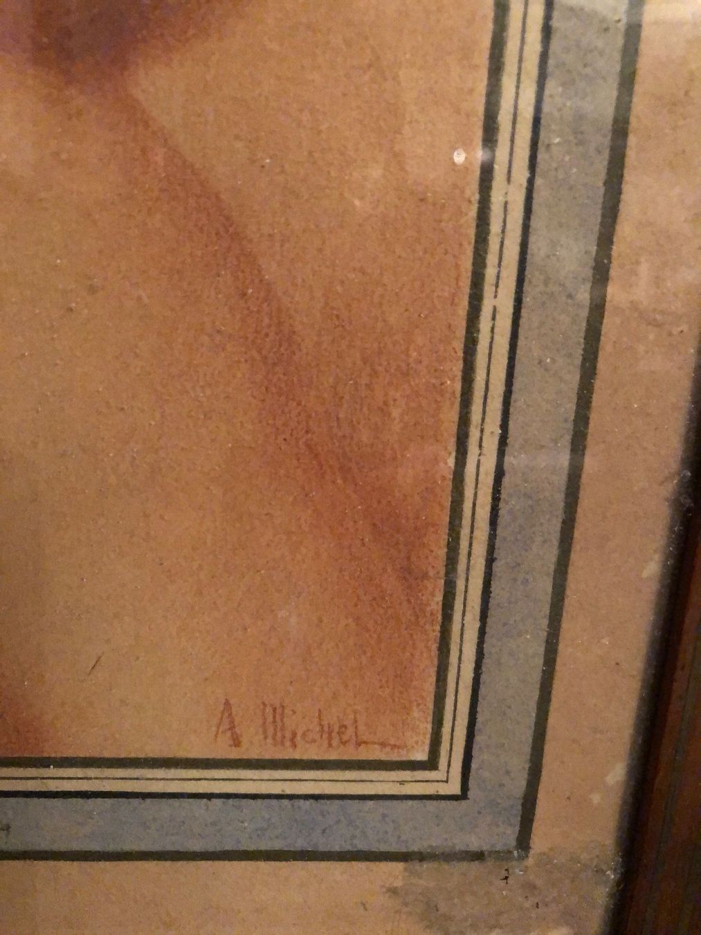 Poster & Bilder: A.MICHEL.RÖTELZEICHNUNG.20JH.Junge Dame. – Gebraucht aus Wald ZH von mlnt 4
