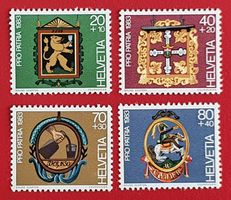 PRO PATRIA SATZ 198 - 201 1983** POSTFRISCH