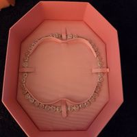 Swarovski Angelic Tennis Halskette Herz Weiss rhodiniert