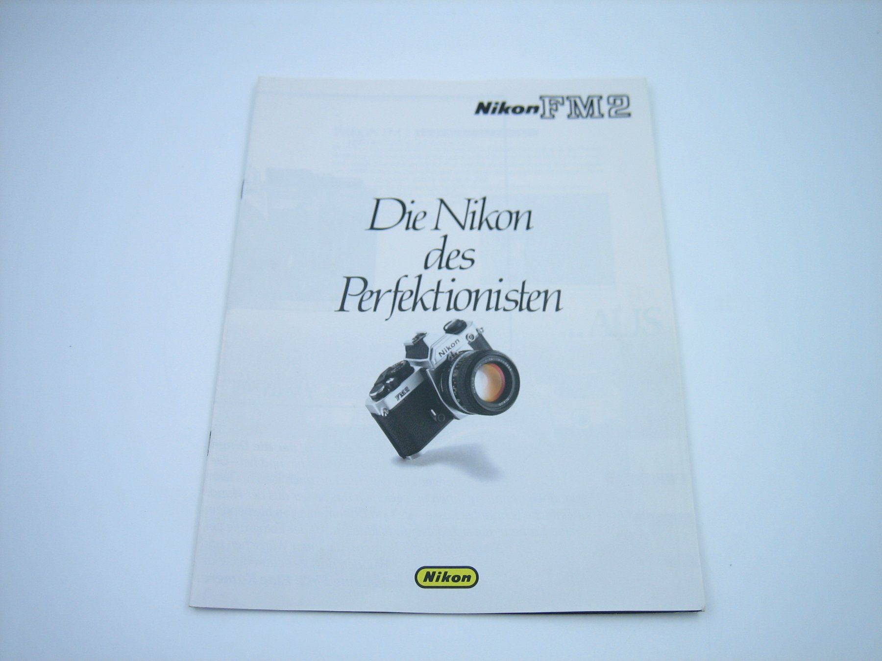 Nikon Fotocamera: Nikon FM2 alter Prospekt/Katalog – Usato da Zürich venduto da Tomi118