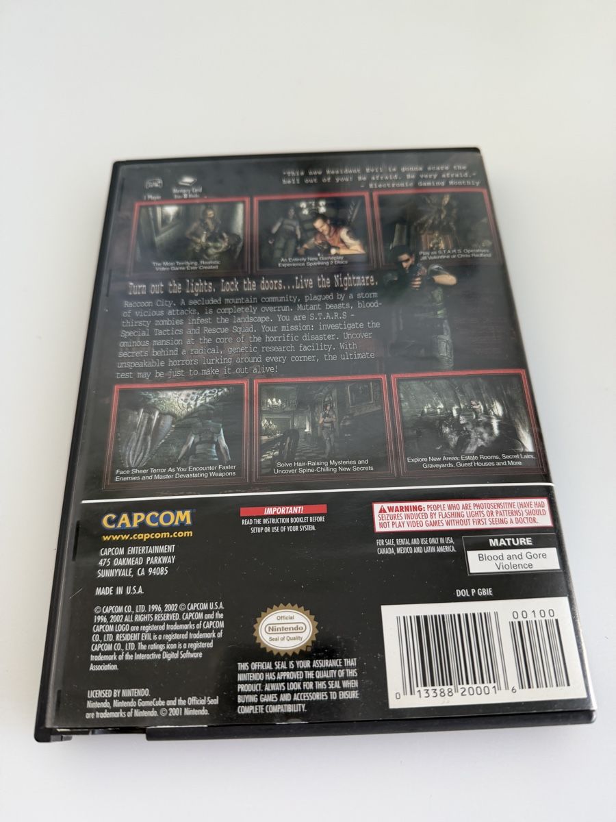 Giochi: Jeu Nintendo GameCube Resident Evil – Nuovo (secondo la descrizione) da Rolle venduto da dan_2607 3