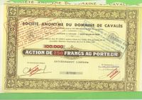 S.A. du Domaine de Cavalès S.A. du Domaine de Cavalès, 1936