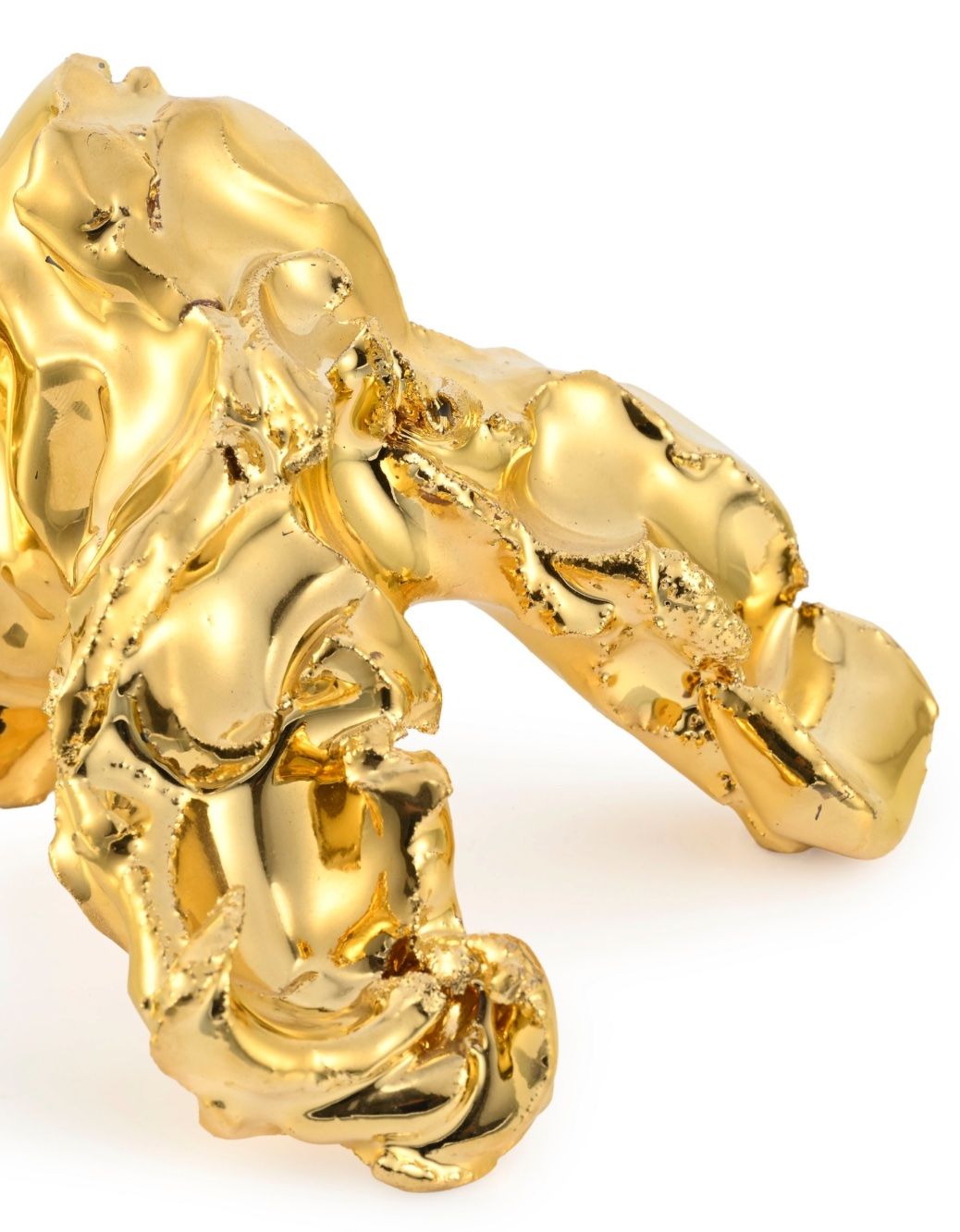 Statuette: Marcel Wanders "One minute sculpture", céramique dorée, 1963 – Usato da Genève venduto da ParkAvenue26 4