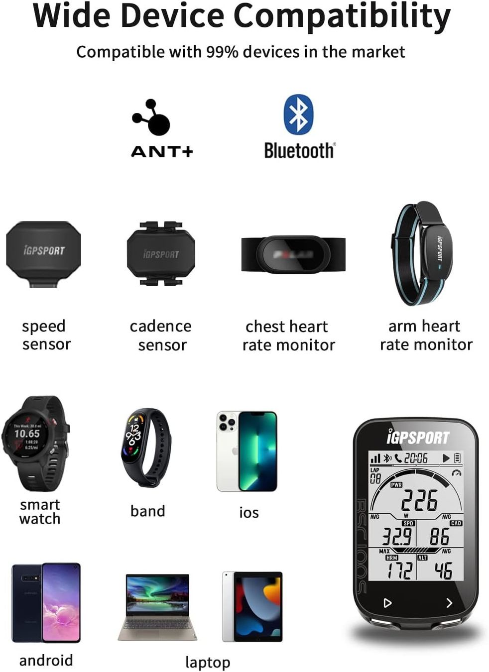 Navigatori: Fahrradcomputer Drahtloses GPS + Halterung – Nuovo e nell'imballaggio originale da Châtelaine venduto da topshop.switzerland 9