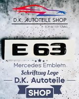 Mercedes AMG E63 Emblem Schriftzug Logo aus ABS NEU schwarz