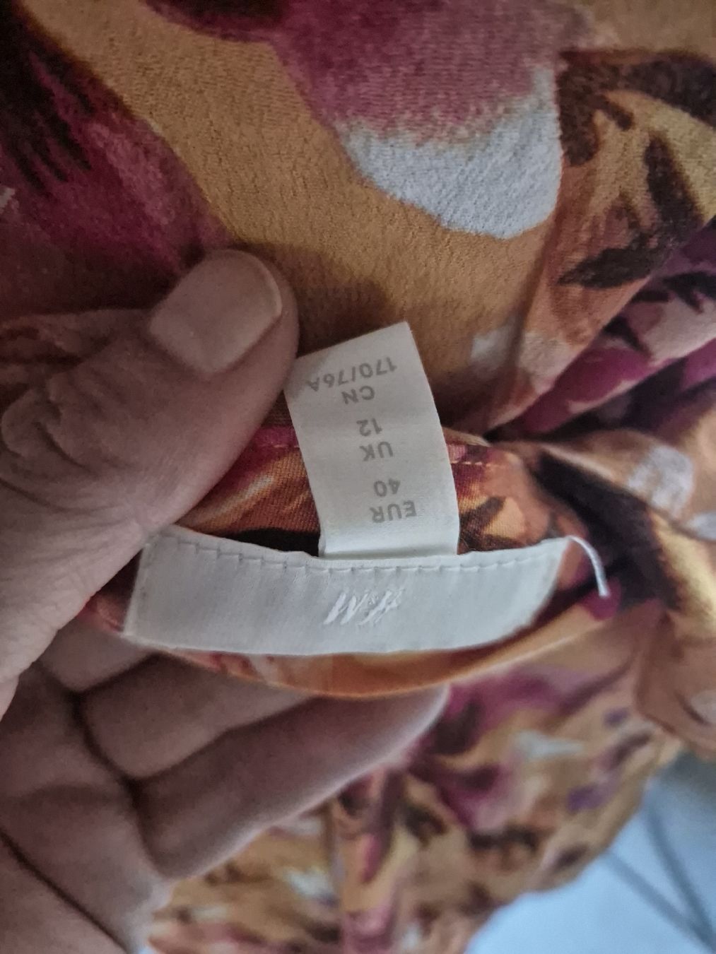 H&M Vestiti: 2 teiler H&M orange Blumenmuster Grösse M – Usato da Zürich venduto da Drago670 4