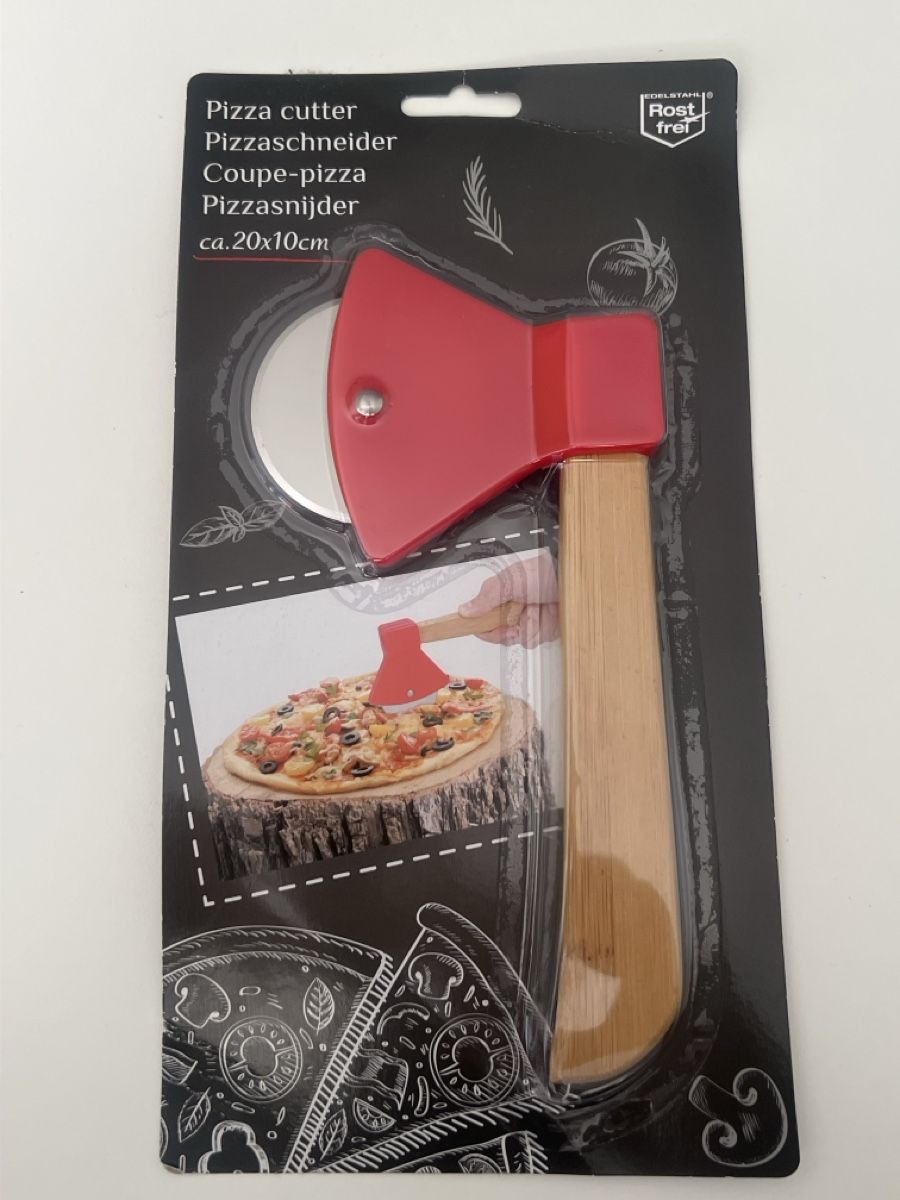 Coltelli da cucina: Pizzaschneider Pizza Axt – Nuovo e nell'imballaggio originale da Basel venduto da Dambiii