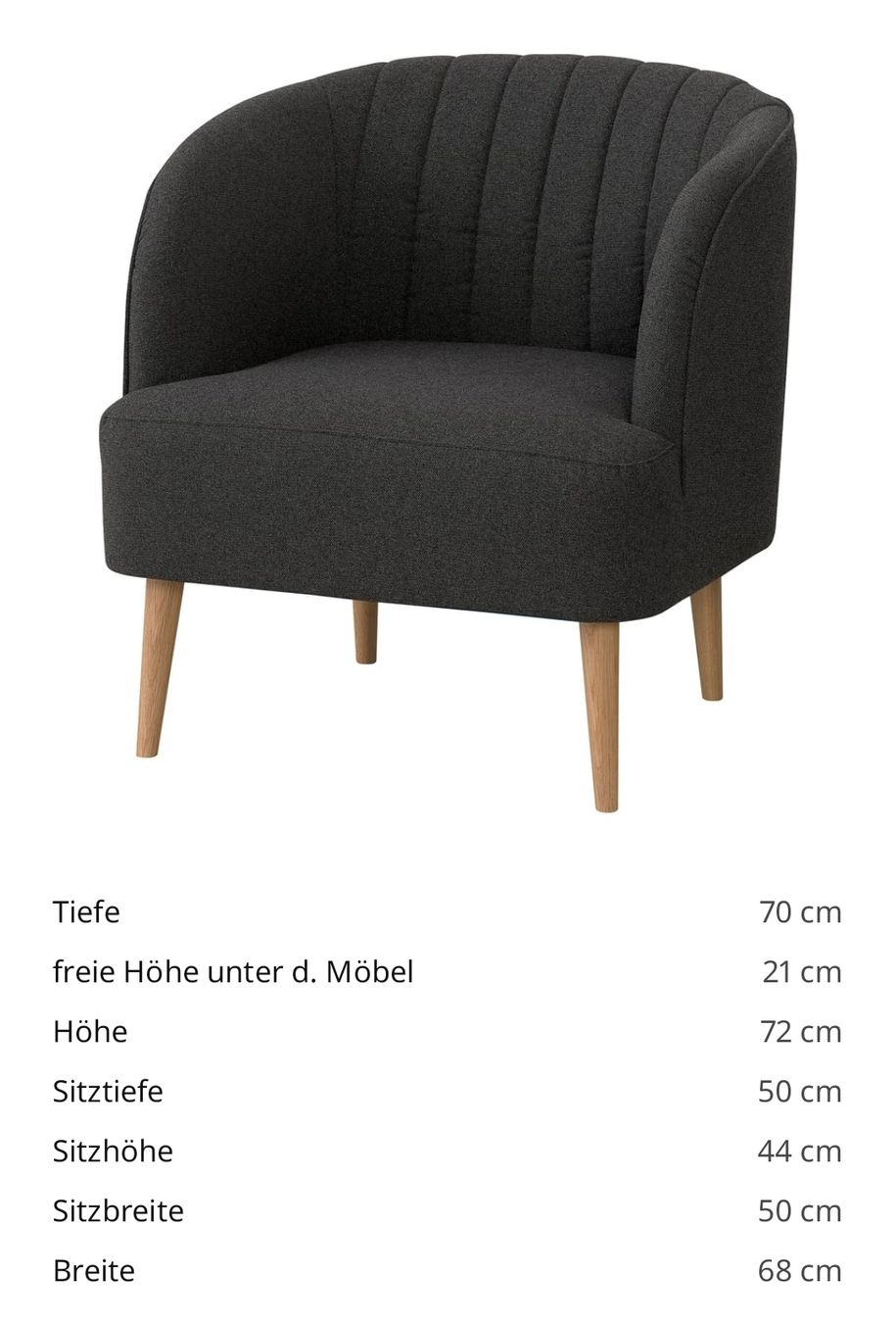 Ikea Poltrone: IKEA FULLÖSA Sessel dunkelgrau – Nuovo (secondo la descrizione) da Niederweningen venduto da sunny_luna056 2