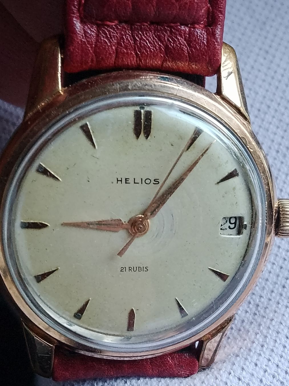 Uhren: Helios Handaufzug 34 mm läuft  – Gebraucht aus Agno von sam2608 2