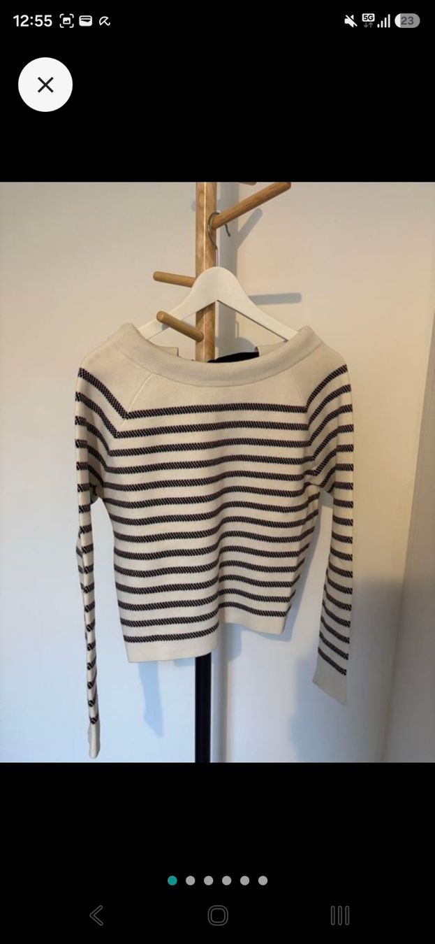 Maje Maglioni & Felpe: Maje Pullover gestreift Groesse 1/S mit Schleife – Usato da Zürich venduto da nara13