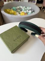 Gucci box and gucci ribbon headband