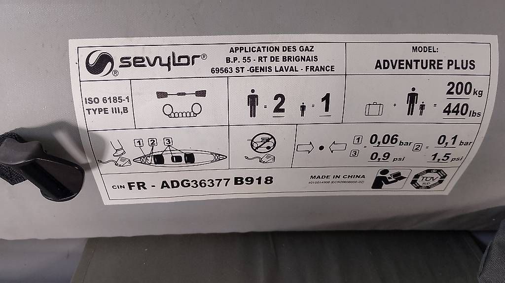 Boote: Sevylor Adventure Plus Kajak aufblasbar – Gebraucht aus Luzern von  3
