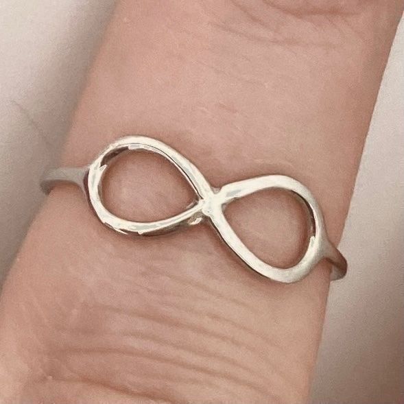 Anelli: Ring 925 Silber INFINITY Unendlichkeit geometrisch fein 56 – Nuovo (secondo la descrizione) da Zürich venduto da goldfisch.schmuck 6