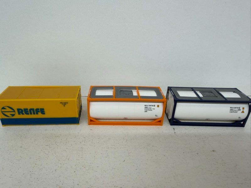 Roco Modellini di ferrovie: Spur H0 Roco 1803 Container Set – Usato da Büsserach venduto da ModellbahnDepot 4