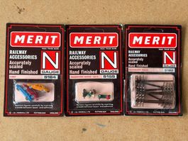 3x MERIT 5155-5182-5184 Telegraph-Cars