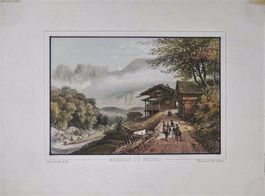 Brünig Tonlithographie von Jacottet