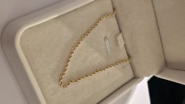 8k gelbgold Diamantschliff Panzerkette-Arm