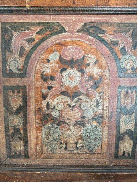 Cassapanche: Truhe (antike Front einer Truhe) – Usato da St. Gallen venduto da baluba13 1