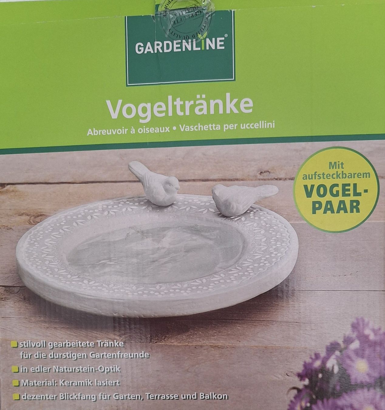 Stagni & Fontane ornamentali: Vogeltränke Gardenlinie – Nuovo e nell'imballaggio originale da Buchs ZH venduto da mebu18 4