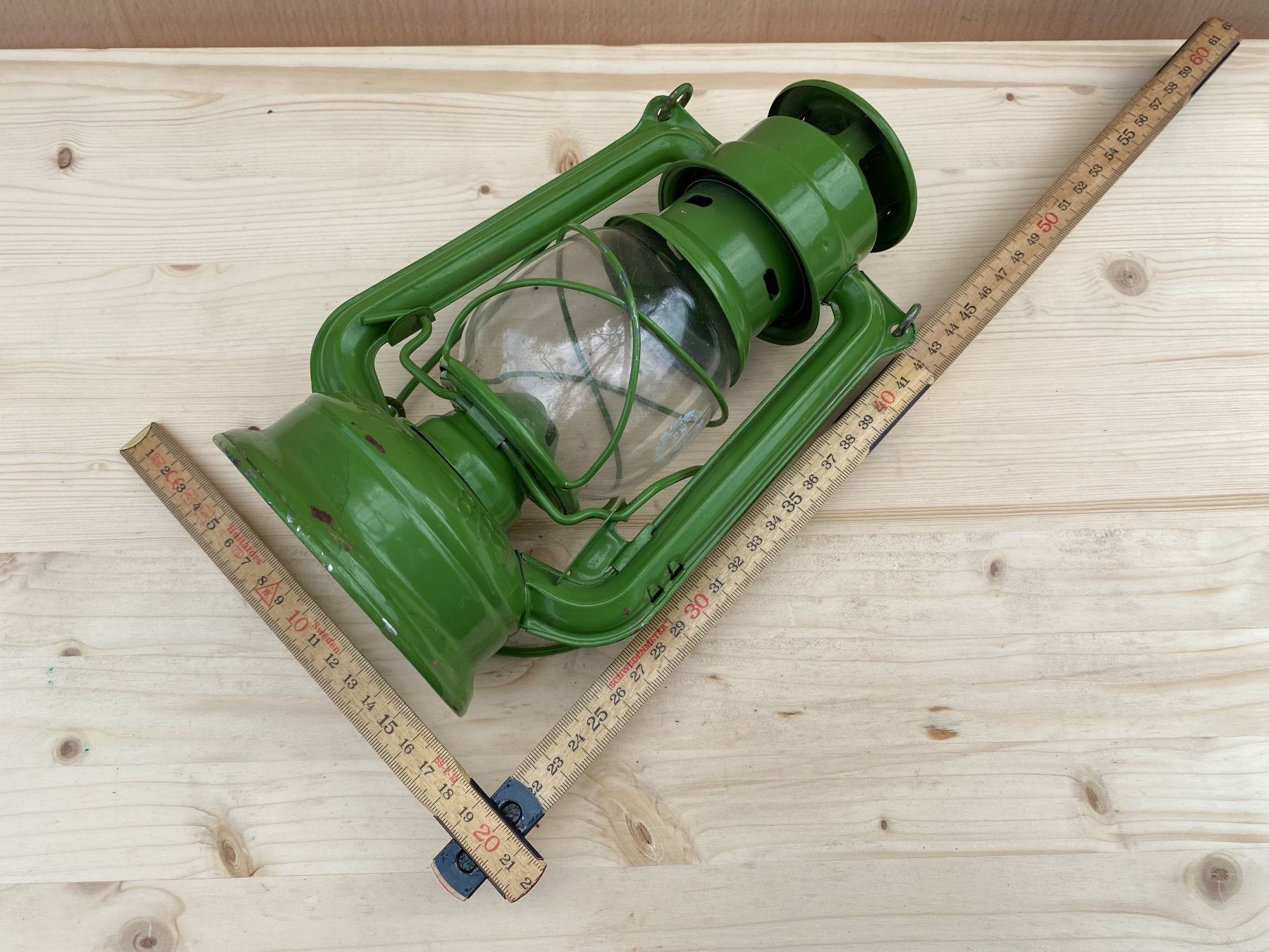 Lampade: schöne alte Meva Petrollampe / Sturmlampe – Usato da Feldbach venduto da Olive1 9