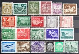 DEUTSCHES REICH: Ein Lot Postfrischer ** aus 1939–1944