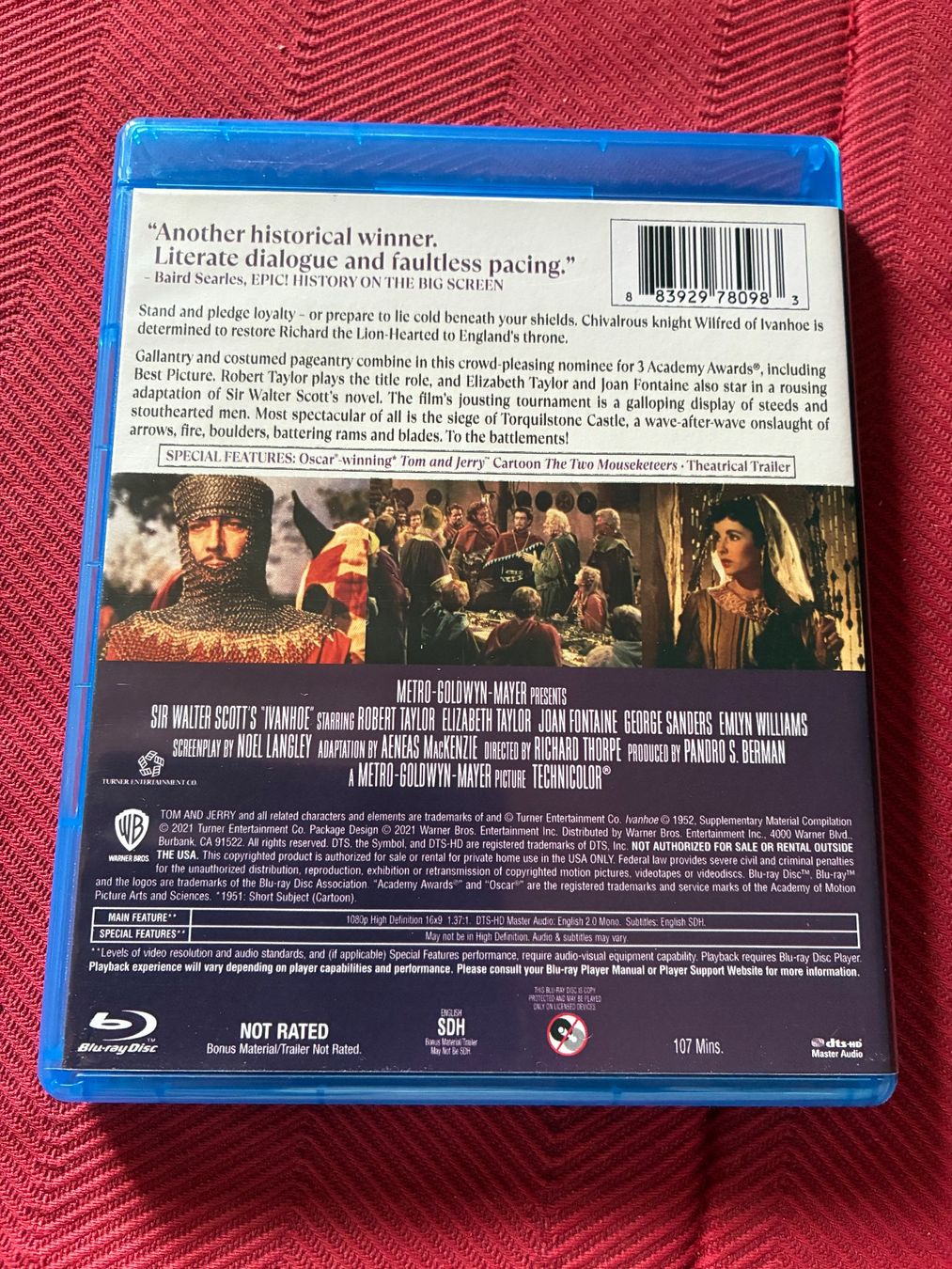 Tutti i DVDs: Ivanhoe (Warner Archive Blu-Ray) – Usato da Seuzach venduto da ephi7 1