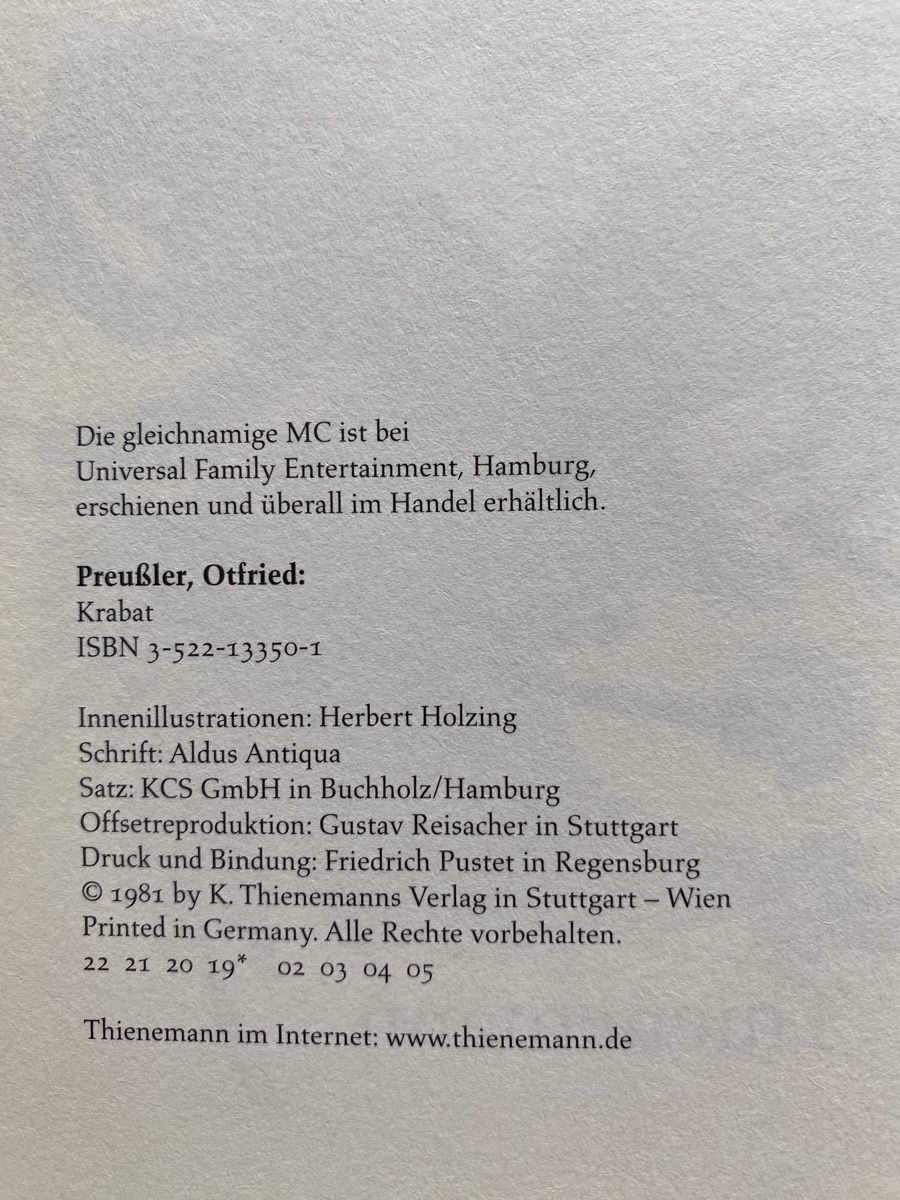 Libri: Krabat - Otfried Preussler – Usato da Schwarzenburg venduto da Michellu 5