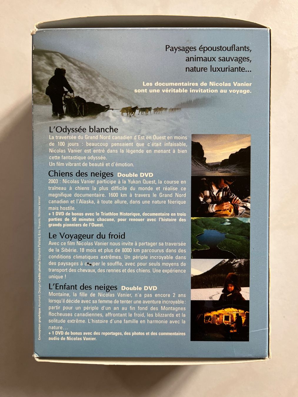 Tutti i DVDs: Coffret DVD Nicolas Vanier – Usato da Montalchez venduto da Azurea79 1