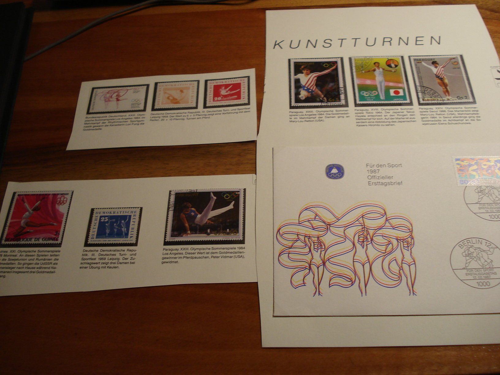 Alle Briefmarken: Lot Marken Thema Kunstturnen – Gebraucht aus Niederwil AG von morostahu 1