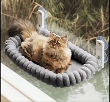 Katzenbett / Hängematte fürs Fenster mit Saugnäpfen