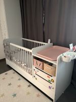 Mitwachsendes Baby- und Kinderbett (70x140cm/90x200cm) weiss