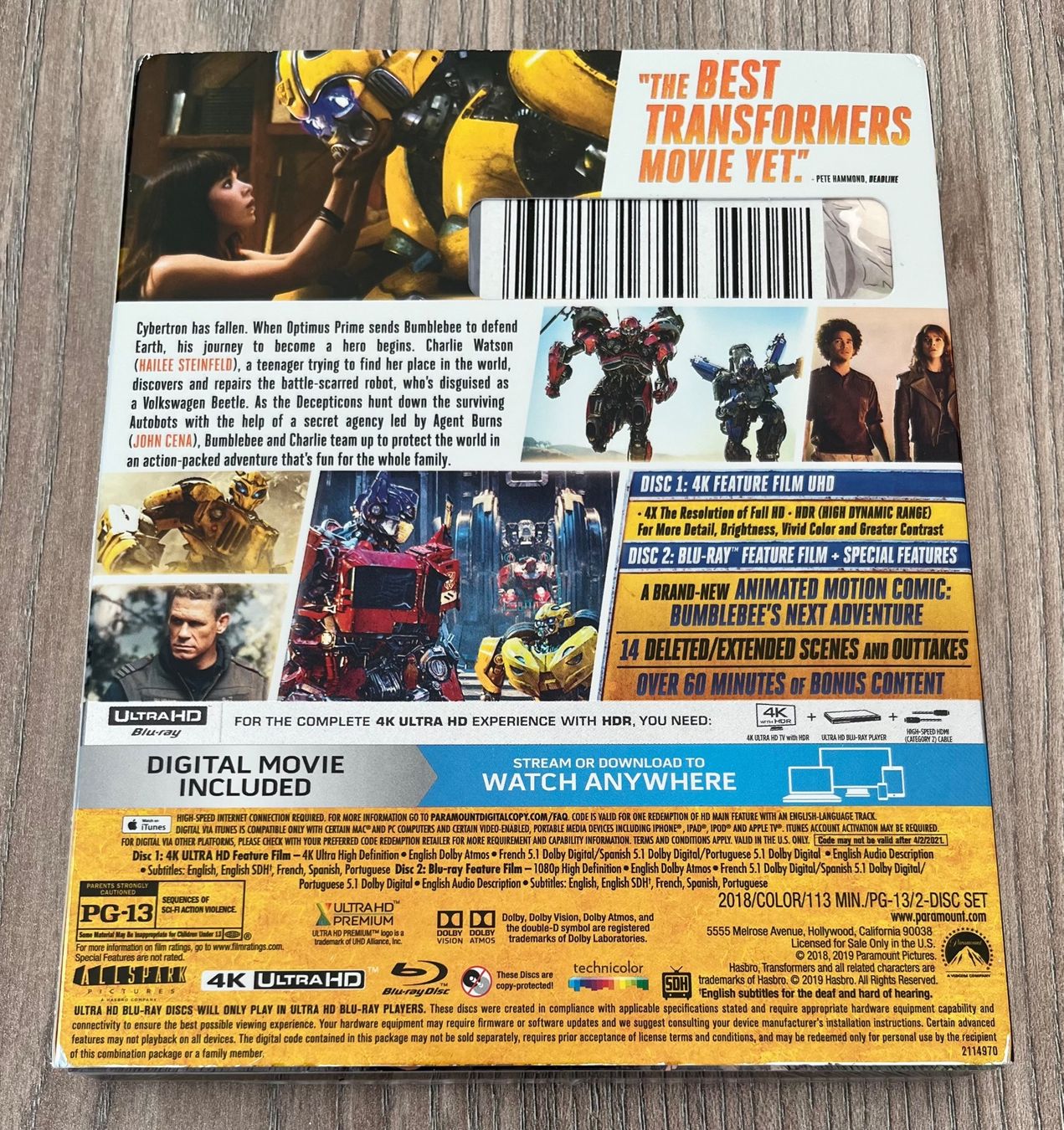 Tutti i DVDs: Bumblebee 4K UHD (US-Version) – Nuovo e nell'imballaggio originale da Malters venduto da starfighter01 1
